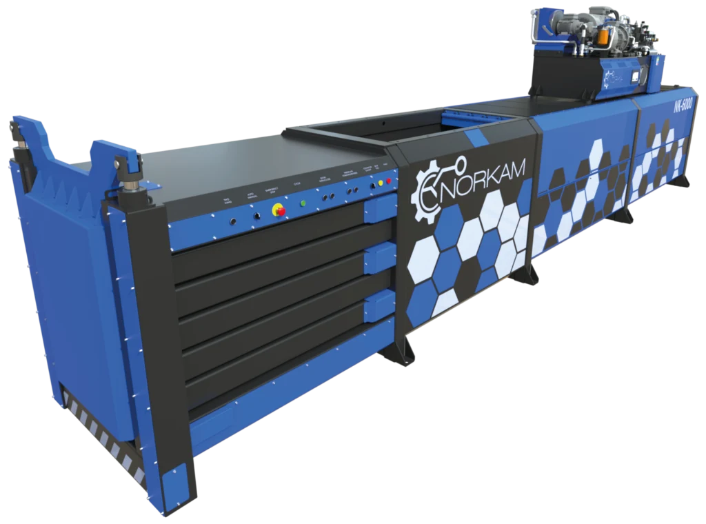 NORKAM NK-6000 semi-automatic horizontal recycling baler