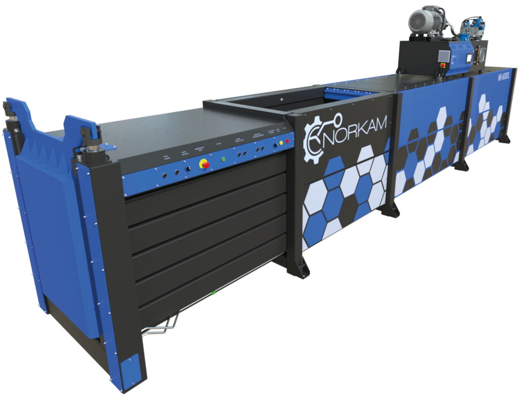 NORKAM NK-6000L horizontal recycling baler — original manufacturer visual